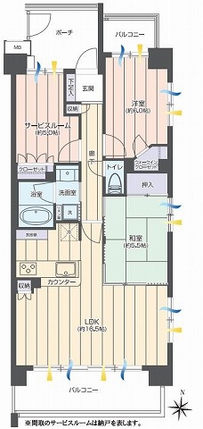 サンクレイドル東武練馬　間取　2階