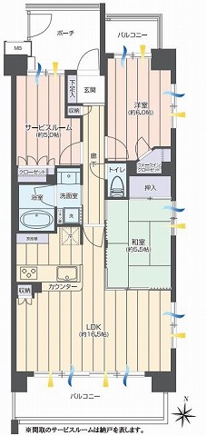 サンクレイドル東武練馬　間取　2階