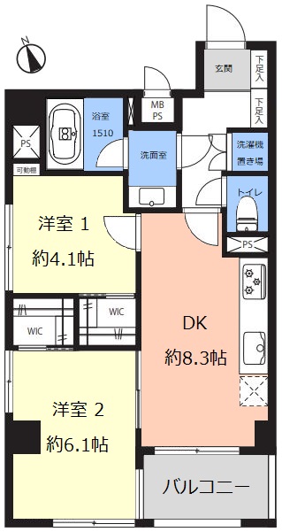 ライオンズマンション成増第5　間取　2階