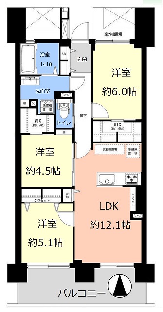 パークエステート上板橋　間取　3階