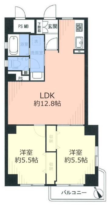 第1上板橋サンライトマンションAH棟　間取　6階