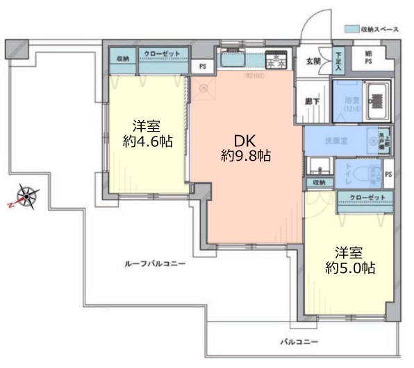 サンピア浮間舟渡　間取　６階